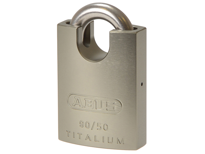 ABUS Mechanical 90RK/50mm TITALIUM Padlock Closed Shackle Keyed Alike 2745 ABUKA56991