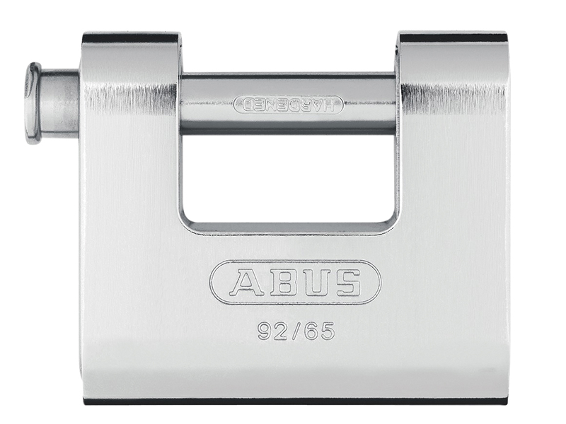 ABUS Mechanical 92/65mm Monoblock Brass Body Shutter Padlock Keyed Alike KA8511 ABUKA30610