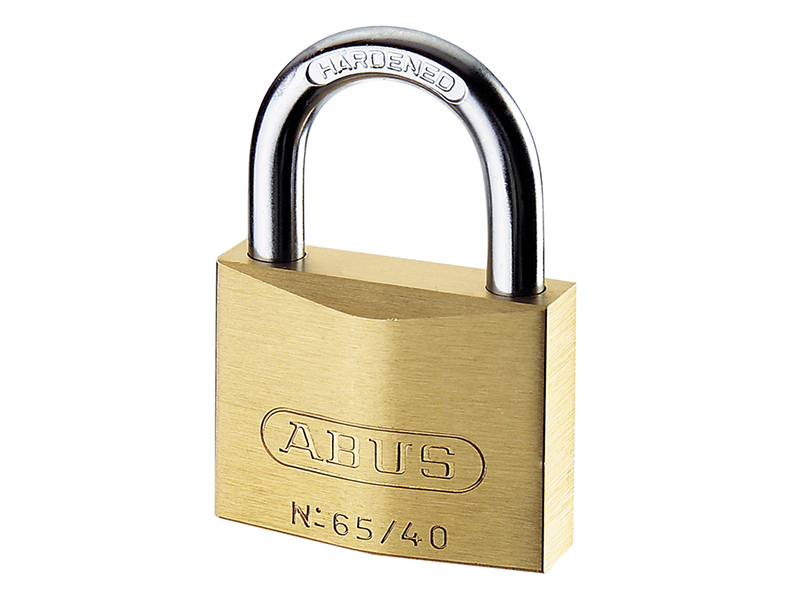 ABUS Mechanical 65/50mm Brass Padlock Master Keyed MK65501 ABU6550MK01