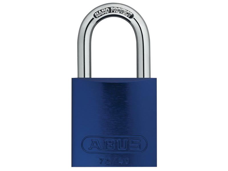 ABUS Mechanical 72/40mm Aluminium Padlock Blue Keyed Alike TT60121 ABUKA45232