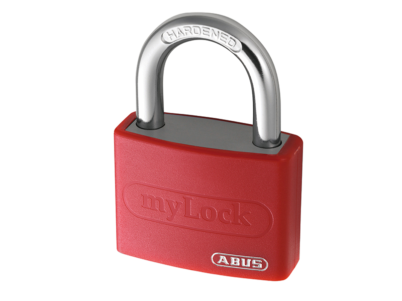 ABUS Mechanical T65AL/40mm My Lock Aluminium Padlock Red Keyed Alike 6401 ABUKA49940