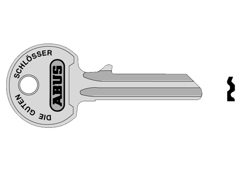 ABUS Mechanical 36/55 55mm Right Hand Key Blank ABUKB00835