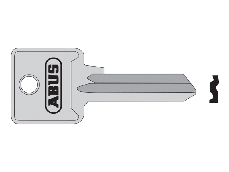 ABUS Mechanical 85/40 40mm L Key Blank ABUKB02696