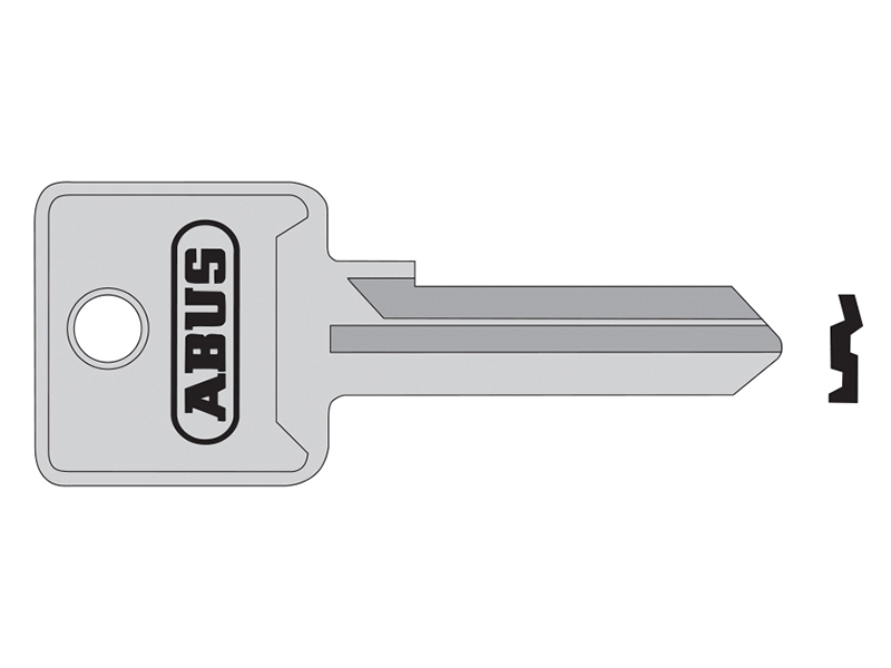 ABUS Mechanical 85/70 Left Hand Key Blank ABUKB02698