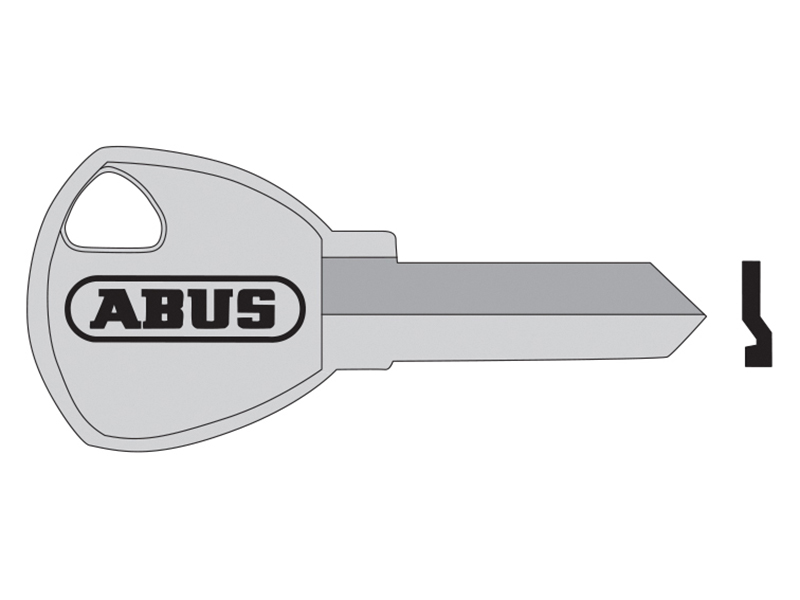 ABUS Mechanical 65/50 50mm +60 Old Key Blank ABUKB02896