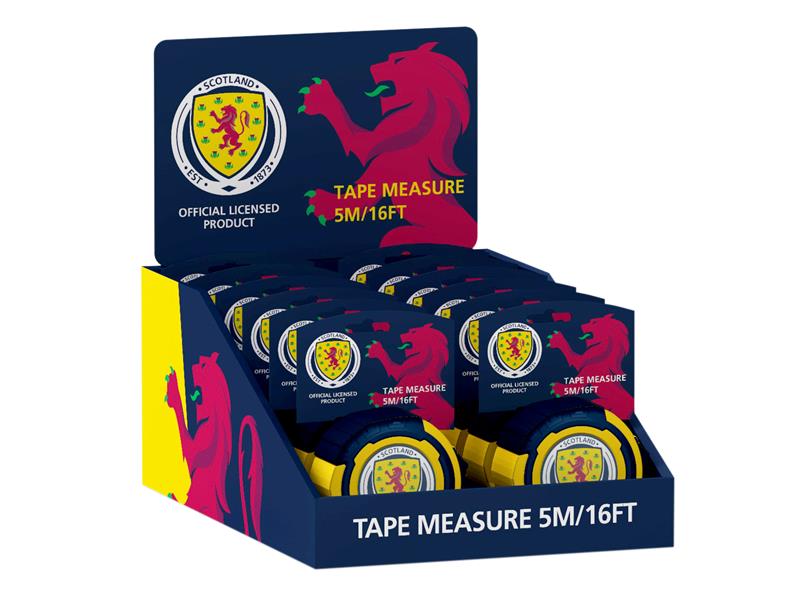 Advent Scotland Tape Measure 5m/16ft Display of 12 ADV5025SDP12