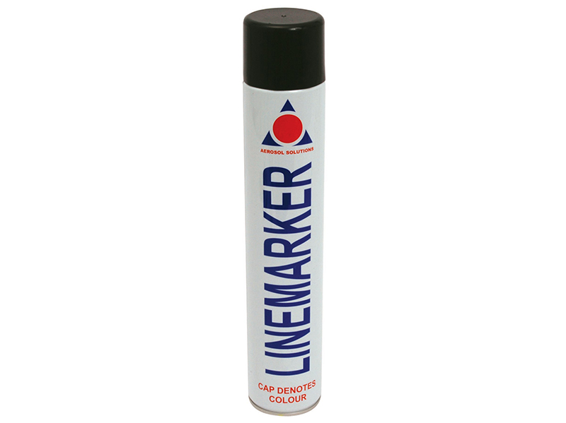 Aerosol 0906 Line Marking Spray Paint Black 750ml AERLMPBK