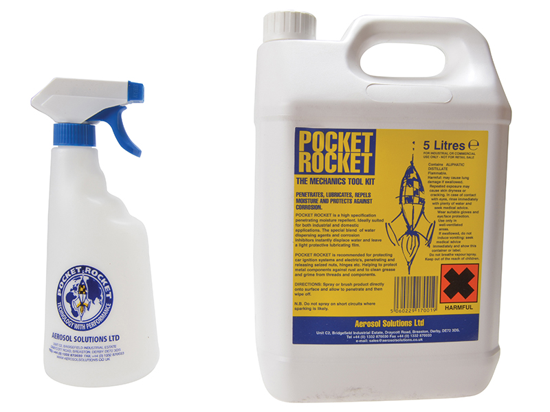 Aerosol Pocket Rocket Lubricant Repellent 5 litre AERPR5L