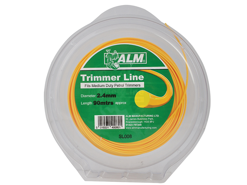 ALM Manufacturing SL008 Medium-Duty Petrol Trimmer Line 2.4mm x 90m ALMSL008