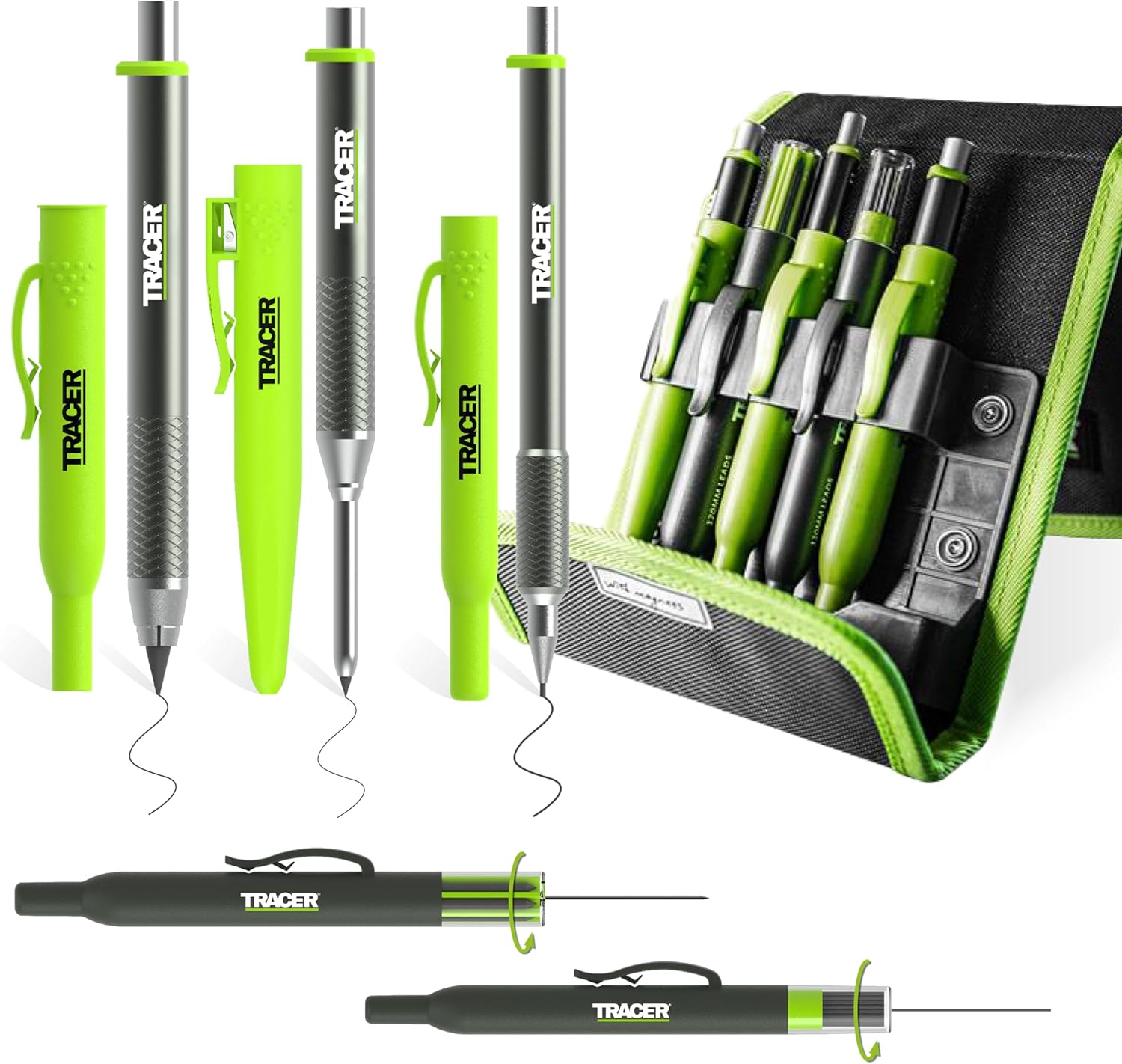 Tracer AMK5-PRO 5pc Construction Marker Kit &amp; Storage Case