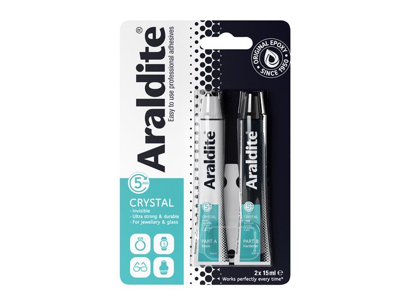 Araldite Crystal Epoxy 2 x 15ml Tubes ARA400008