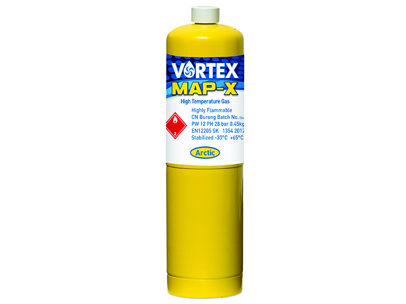 Arctic Hayes Vortex Map-X Brazing Gas Cylinder ARCVG1