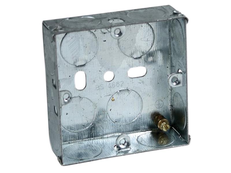 Axiom Electrical Metal Socket Box 35mm (Pack 10) AXIMB135