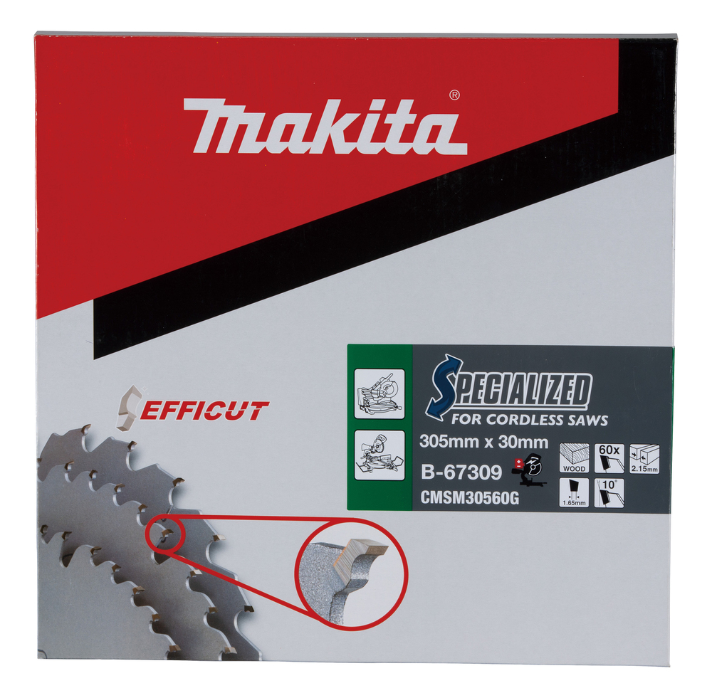 Makita Circular Saw Blade - Efficut - 305mm x 30mm x 60Th - B-67256