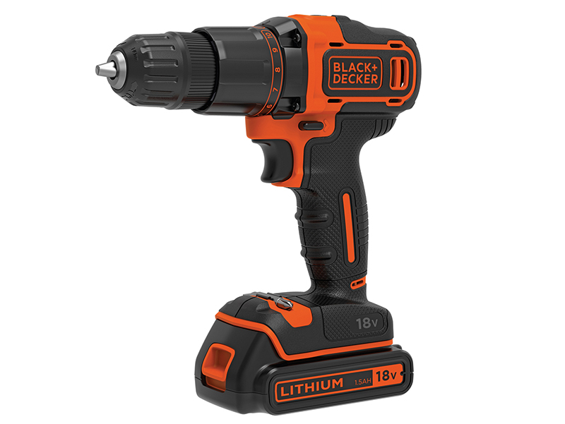 BLACK + DECKER BCD700S1K 2 Gear Combi Drill 18V 1 x 1.5Ah Li-ion B/DBCD700S1K