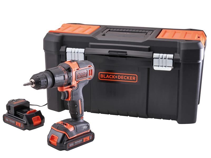 BLACK + DECKER BCD700S2KA Combi Drill 18V 2 x 1.5Ah Li-ion B/DBCD700S2