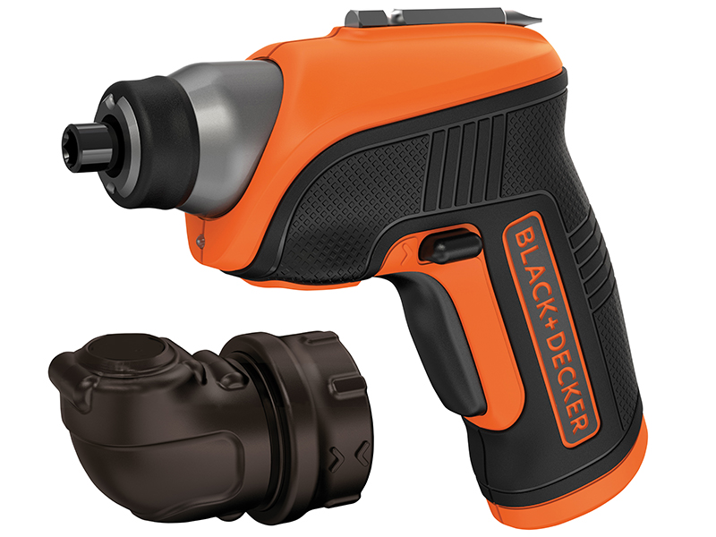 BLACK + DECKER CS3652LC Cordless Screwdriver &amp; Right Angle Attachment 3.6V Li-ion B/DCS3652LC