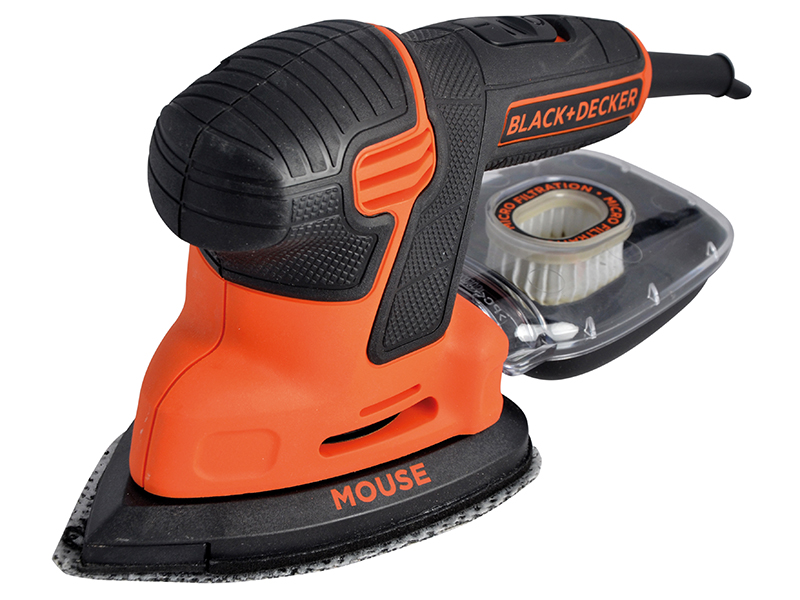 BLACK + DECKER KA2500K-GB Compact Mouse Sander 120W 240V B/DKA2500K