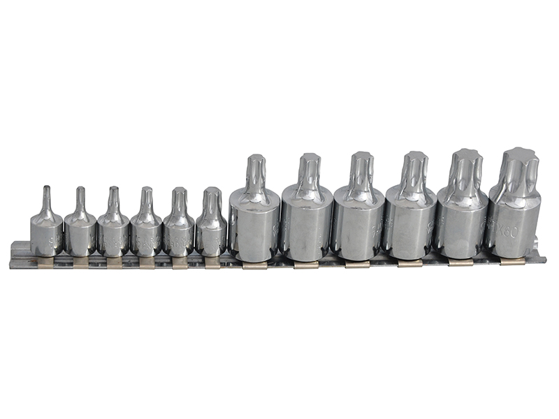 BlueSpot Tools Mixed Drive TORX Socket Set, 12 Piece B/S01551