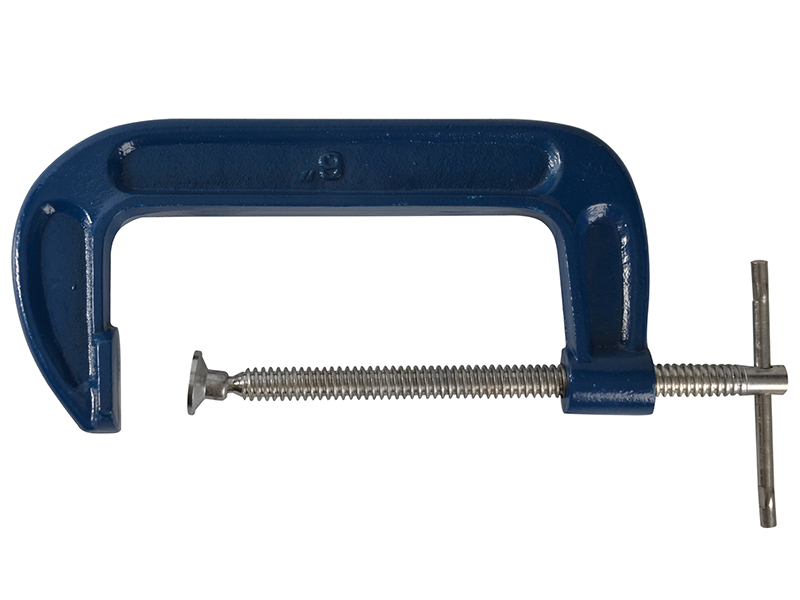 BlueSpot Tools Fine Thread G-Clamp 100mm (4in) B/S10031