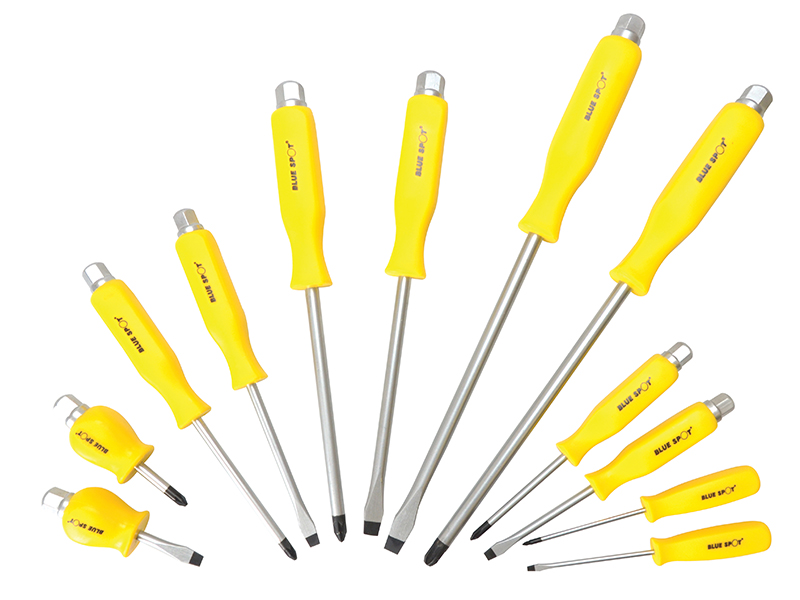 BlueSpot Tools Hex Drive Screwdriver Set,12 Piece B/S12058