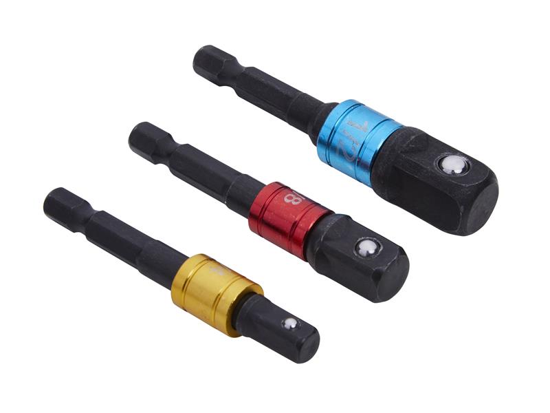 BlueSpot Tools Colour-Coded Impact Socket Adaptor Set, 3 Piece B/S14113