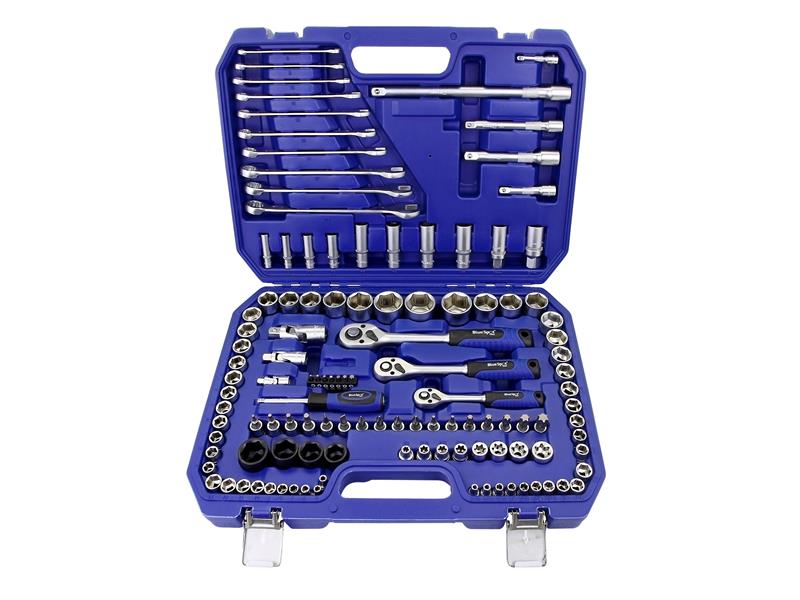 BlueSpot Tools 1/2in, 3/8in &amp; 1/4in Metric Socket Set, 120 Piece B/S1583