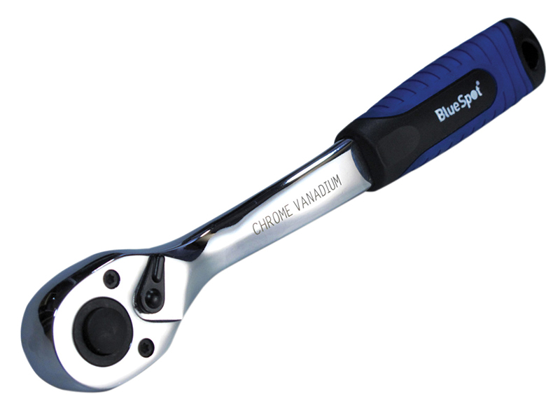 BlueSpot Tools Soft Grip Ratchet 72 Teeth 1/4in Drive B/S2010