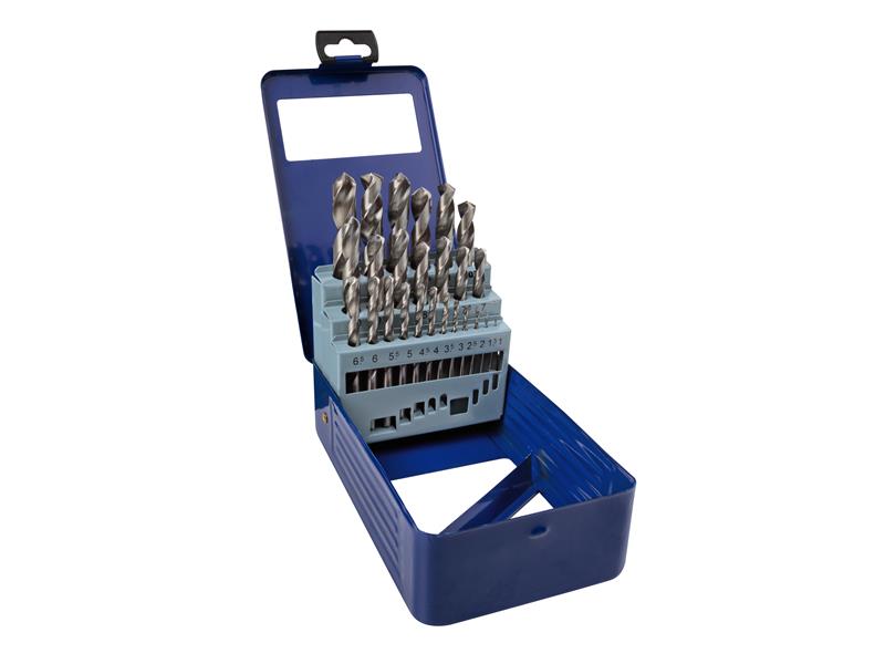 BlueSpot Tools HSS Drill Bit Set, 25 Piece - B/S20350