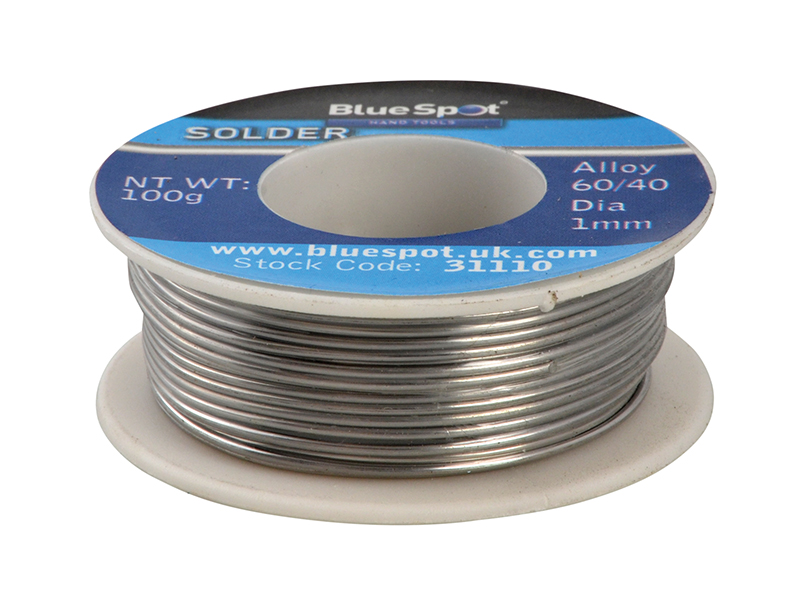 BlueSpot Tools Flux Covered Solder 100g 60/40 B/S31110