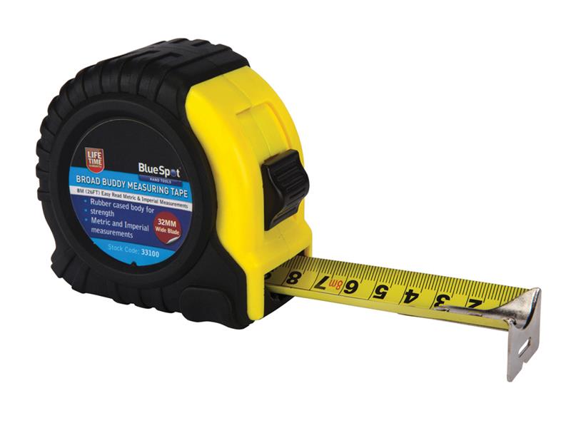 BlueSpot Tools Broad Buddy Pocket Tape 8m/26ft (Width 32mm) B/S33100