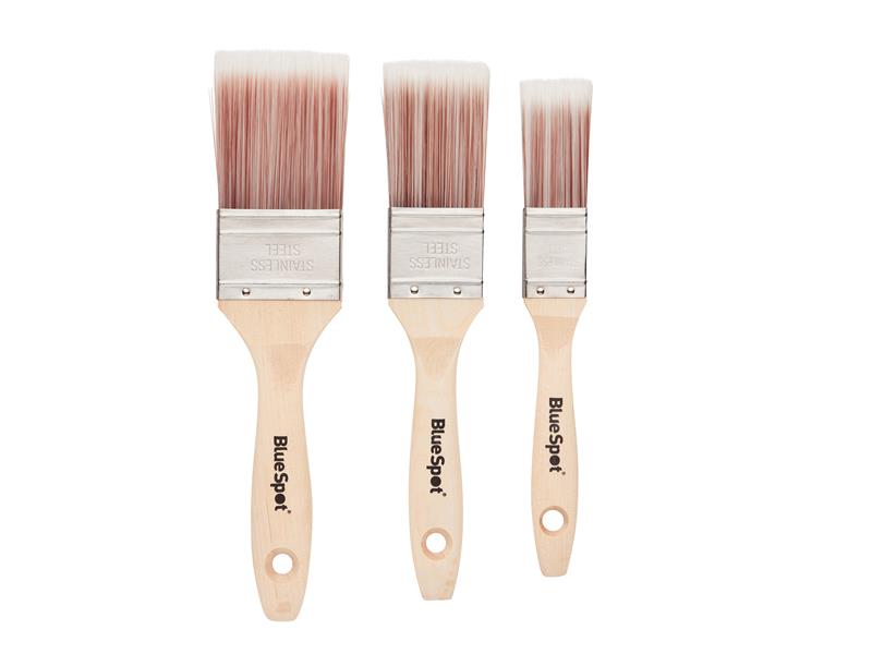 BlueSpot Tools Synthetic Paint Brush Set, 3 Piece B/S36010