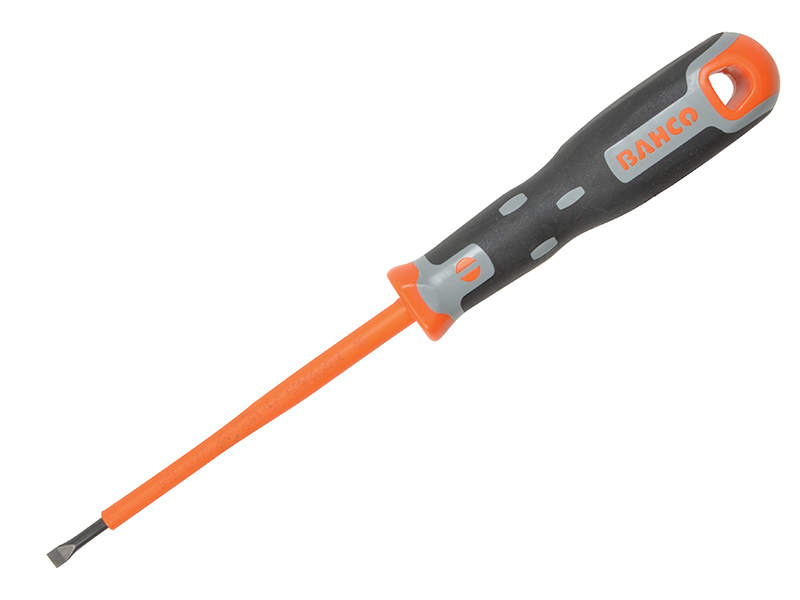 Bahco Tekno+ VDE Screwdriver Slotted Tip 4.0mm x 100mm BAH033040