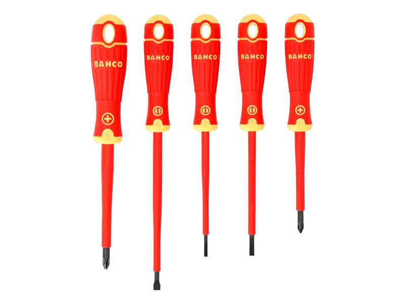 Bahco B220.005 BAHCOFIT Insulated Screwdriver Set, 5 Piece BAH220005