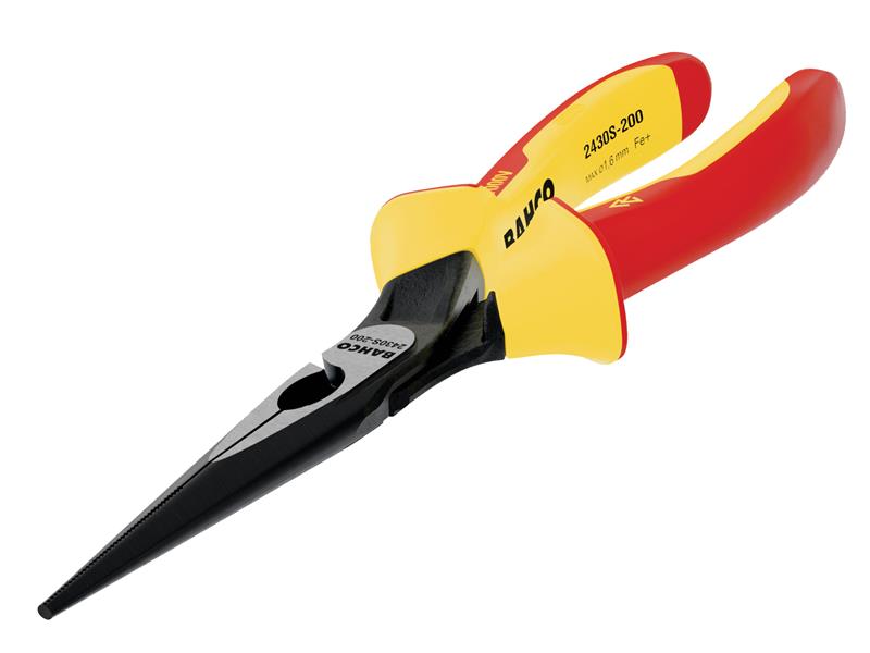 Bahco 2430S ERGO Insulated Long Nose Pliers 200mm (8in) BAH2430S200