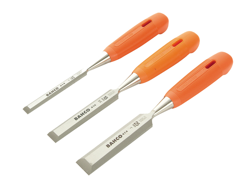 Bahco 414 Bevel Edge Chisel Set, 3 Piece BAH414S3