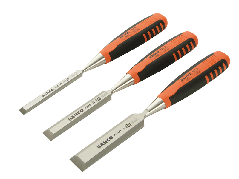 Bahco 424-P Bevel Edge Chisel Set, 3 Piece BAH424PS3