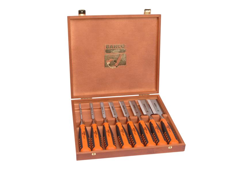 Bahco 424-P Bevel Edge Chisel Set, 8 Piece BAH424PS8