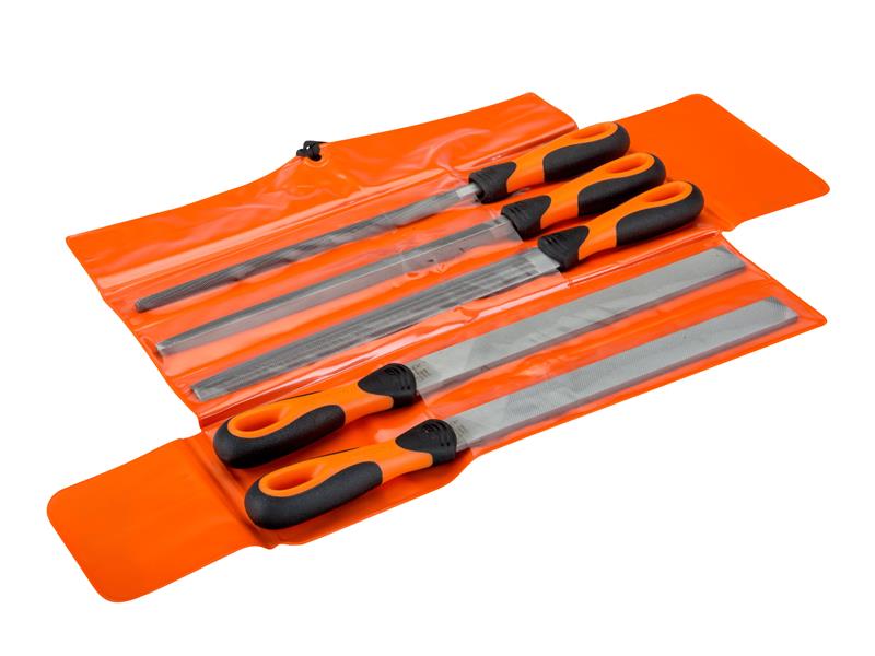 Bahco 250mm (10in) ERGO Engineering File Set, 5 Piece BAH47810