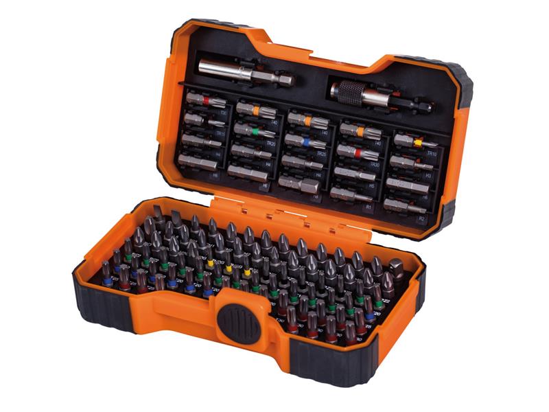 Bahco 59/S100BC Colour Coded Bit Set, 100 Piece BAH59S100BC