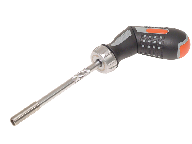 Bahco 808050P Pistol Ratchet Screwdriver &amp; 6 Bits BAH808050P