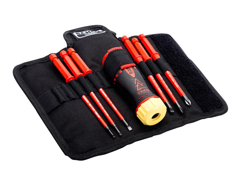 Bahco Insulated Ratcheting Screwdriver Set, 6 Piece BAH808061