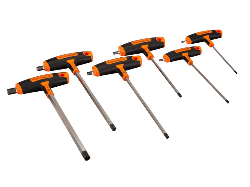 Bahco 903T-1 T-Handle Hex Screwdriver Set, 6 Piece BAH903T1