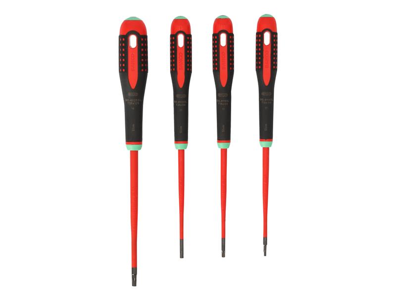 Bahco BE-9880SL ERGO Slim VDE Insulated Screwdriver Set, 4 Piece BAH9880SL