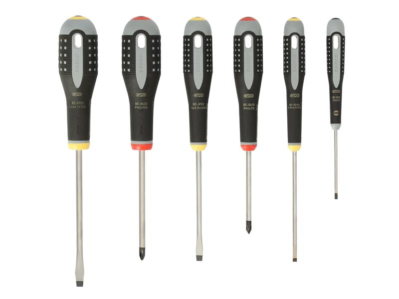 Bahco BE-9881 ERGO Screwdriver Set, 6 Piece BAH9881