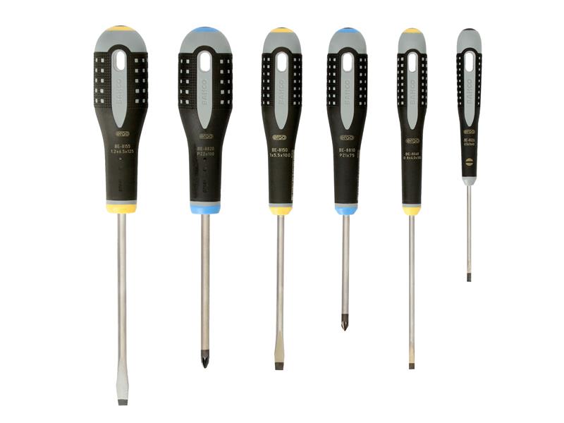 Bahco BE-9882 ERGO Screwdriver Set, 6 Piece BAH9882