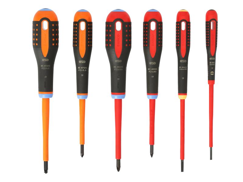 Bahco BE-9884S ERGO VDE Insulated Screwdriver Set, 6 Piece BAH9884S