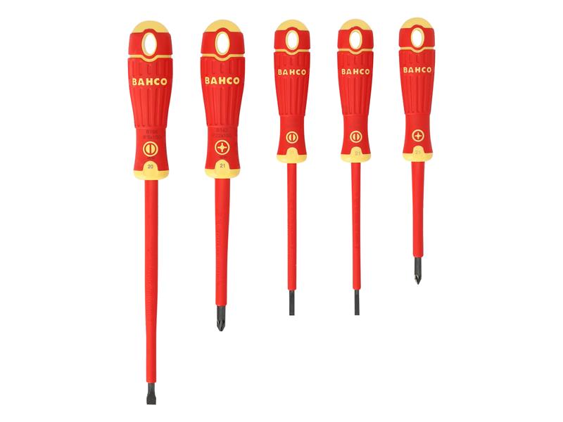 Bahco B220.015 BAHCOFIT Insulated Screwdriver Set, 5 Piece BAHB220015