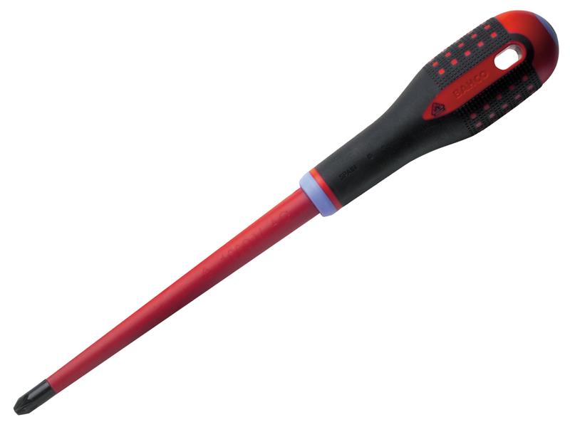 Bahco ERGO Slim VDE Insulated Pozidriv Screwdriver PZ2 x 80mm BAHBE8820SL