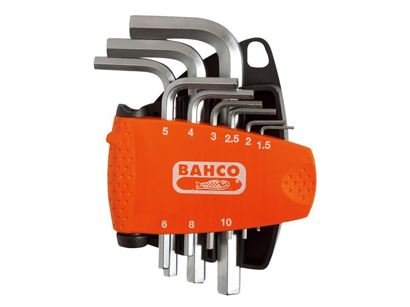 Bahco BE-9878 Metric Hex L-Key Set, 9 Piece BAHBE9878